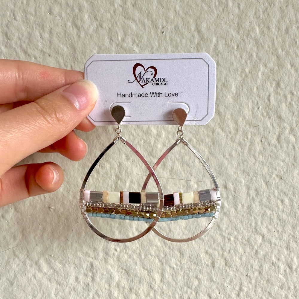 Nakamol - Gianina Beaded Teardrop Earrings